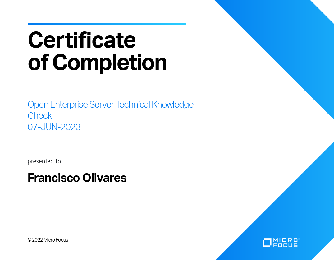 Open Enterprise Server Technical Knowledge Check
